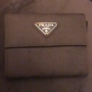 Gray Prada Milano Wallet